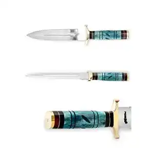 Perkin Jagdmesser mit Lederscheide und feststehender Klinge