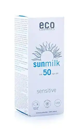 Eco Cosmetics Sonnenmilch 50+ für empfindliche Haut, 75 ml