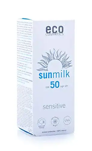 Eco Cosmetics Sonnenmilch 50+ für empfindliche Haut, 75 ml