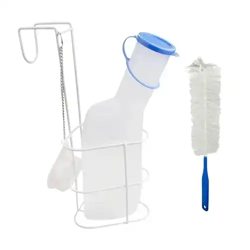 Urinflasche Medi-Inn PP 1000 ml für Männer mit Betthalter