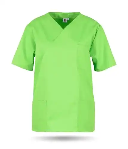 Kasack Beb Schlupf Apple Unisex für Damen und Herren mit V-Ausschnitt