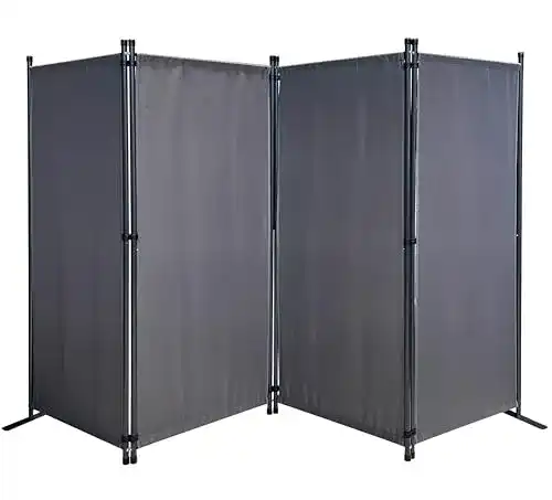 Paravent Quick Star 4-teilig 165 x 220 cm aus Stoff als Raumteiler