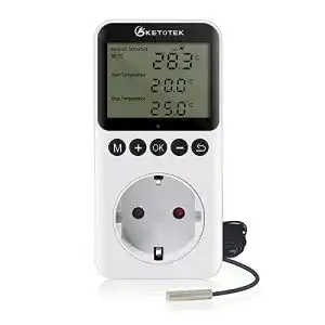 Thermostat Steckdose Ketotek mit Tages- und Nachtzeitschaltuhr