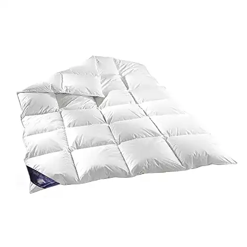 Bettdecke 155 x 220 cm Daunendecke für erholsamen Schlaf