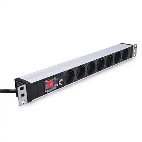 19 Zoll Steckdosenleiste kwmobile 19″ PDU mit 7 Steckdosen