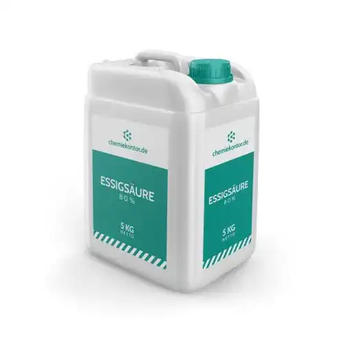 Essigsäure 80% Technisch von Chemiekontor 5 kg Kanister