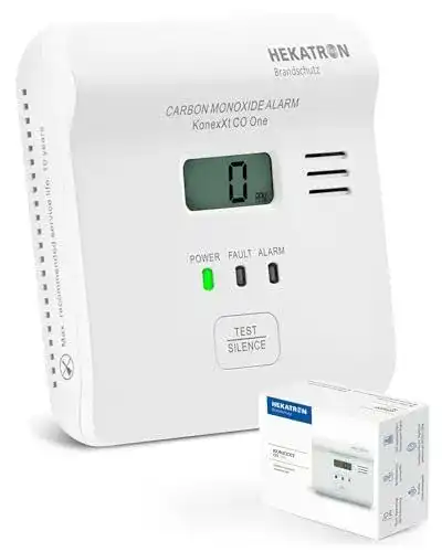 Hekatron KonexXt CO One Kohlenmonoxidmelder mit 10 Jahren Batterielaufzeit