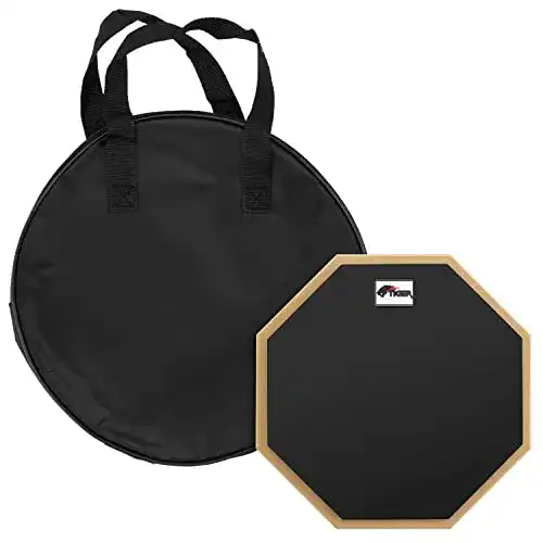 Practice Pad Tiger TDA4-10 Drum Übungs-Pad mit Tragetasche