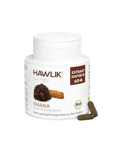 Chaga Extrakt Kapseln mit Vitamin C – 60 Kapseln