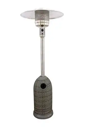 Heizpilz Activa Brolly Rattan 13 kW Heizstrahler in Grau, 220 cm