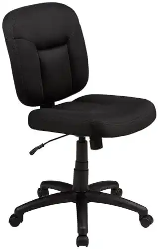 Bürostuhl ohne Armlehne von Amazon Basics – Ergonomischer Schreibtischstuhl