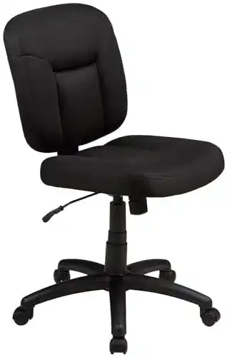 Bürostuhl ohne Armlehne von Amazon Basics – Ergonomischer Schreibtischstuhl
