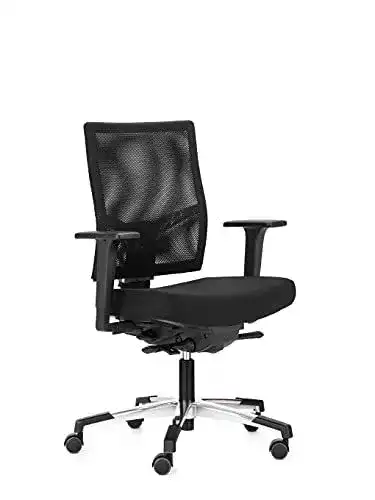 Dauphin Bürostuhl Just AJ4747 mit Netzrücken und ergonomischen Funktionen