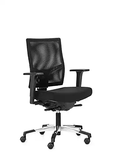 Dauphin Bürostuhl Just AJ4747 mit Netzrücken und ergonomischen Funktionen