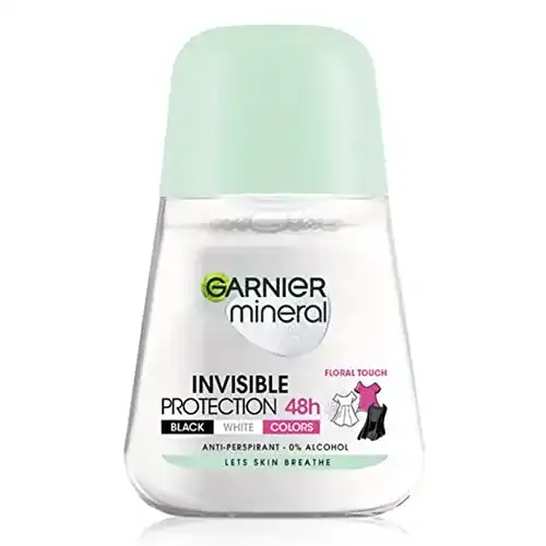 Garnier Mineral Deoroller Invisible für alle Kleidungsfarben, 50 ml