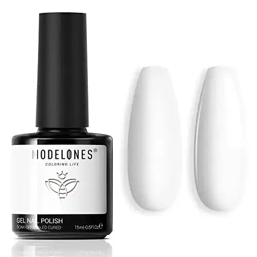Weißer Modelones UV Nagellack 15ml für Gel Maniküre