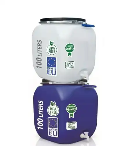 Kunststofffass Agrohit Weithalsfass 100 Liter Futtertonne
