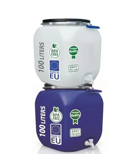Kunststofffass Agrohit Weithalsfass 100 Liter Futtertonne