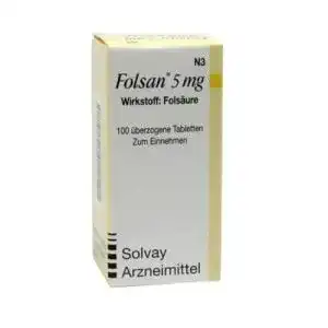 Folsäure Folsan 5 mg Tabletten 100 Stück