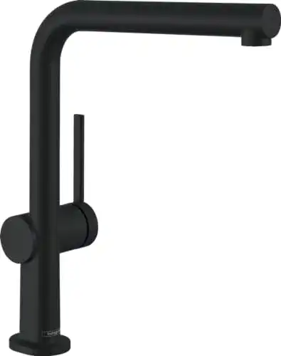 Küchenarmatur Hansgrohe Talis M54 in Schwarz mit Auslaufhöhe 270 mm