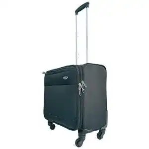 Pilotenkoffer mit Laptopfach und 4 Rollen für Reisen und Büro