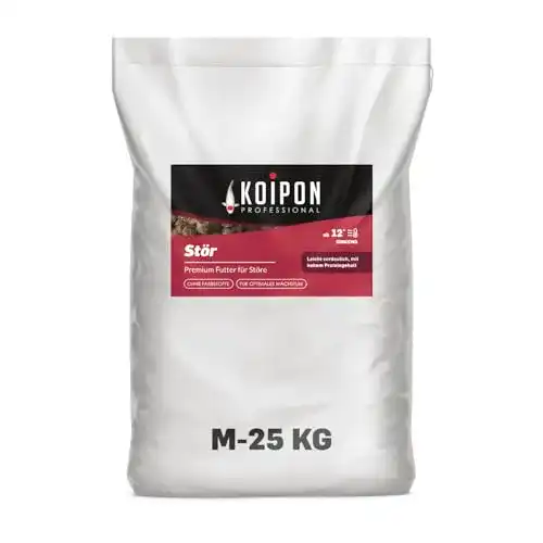 Störfutter Koipon Premium 25 kg – Sinkendes Teichfutter für Stör und Koi