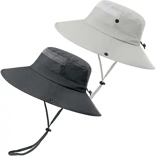 Wanderhut IYEBRAO 2 Stück Boonie Sonnenhut für Herren