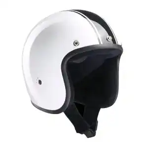 Bandit Jethelm Classic in Weiß und Schwarz glänzend