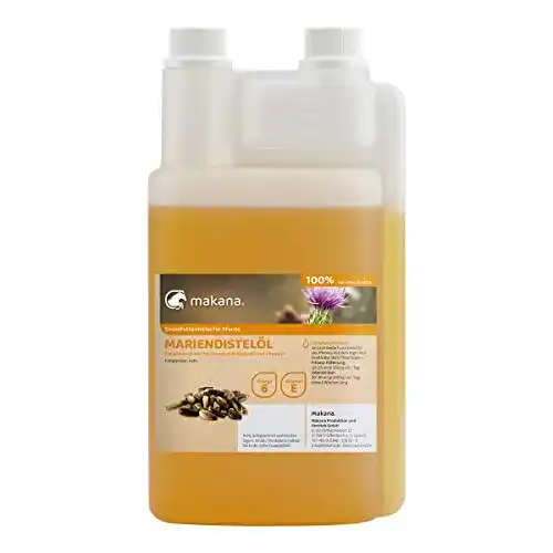 Mariendistelöl für Tiere, kaltgepresst, 1000 ml