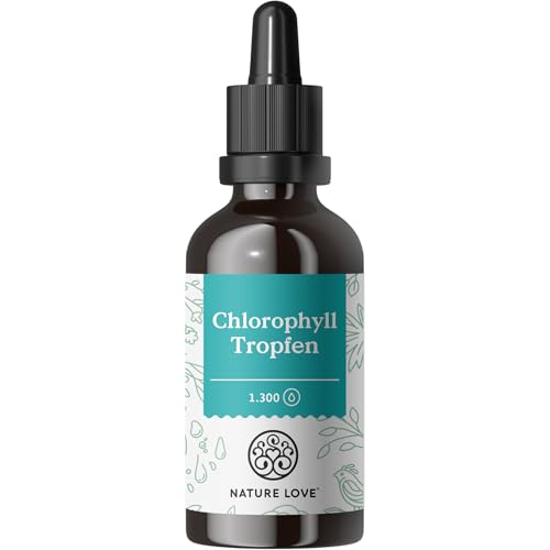 Chlorophyll Tropfen Nature Love aus Alfalfa mit 200mg Chlorophyllin