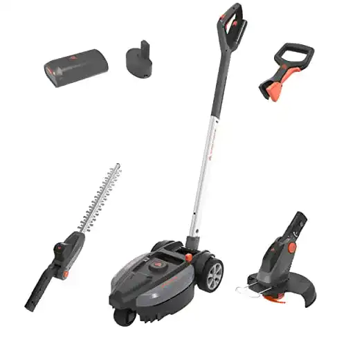 Yard Force 12V iFlex Urban Akku-Rasenmäher im Set mit Rasentrimmer und Heckenschere