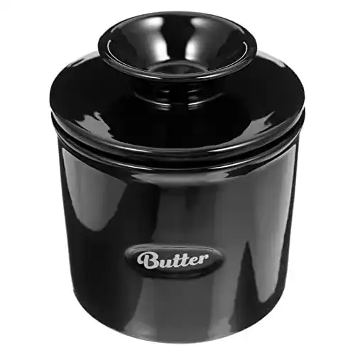Französische Butterdose aus Keramik mit Deckel von Bestonzon