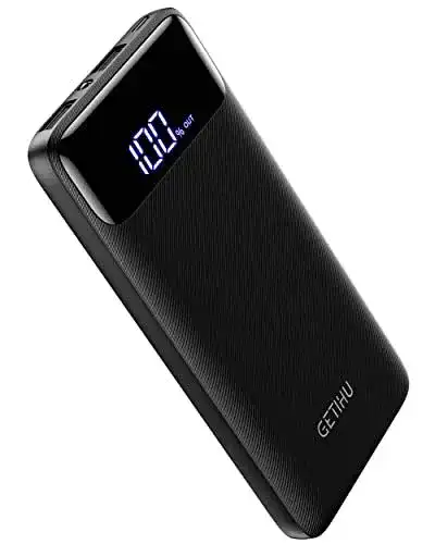 GETIHU Powerbank 10000 mAh mit USB-C und 3A Ausgängen