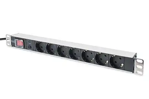 19-Zoll Steckdosenleiste DIGITUS DN-95403 mit Überlastschutz und Schalter
