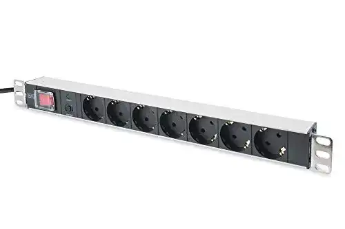19-Zoll Steckdosenleiste DIGITUS DN-95403 mit Überlastschutz und Schalter