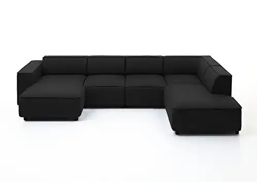 U-Sofa Atlantic Home Collection Wohnlandschaft Ecksofa Bulky