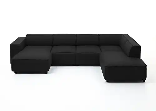 U-Sofa Atlantic Home Collection Wohnlandschaft Ecksofa Bulky