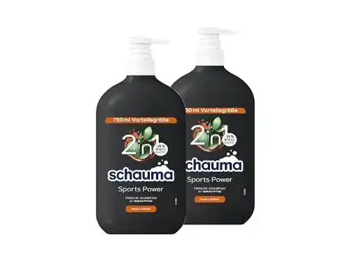 Schauma Shampoo für Männer Sports Power Shampoo 2x 750 ml