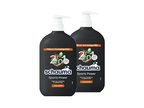 Schauma Shampoo für Männer Sports Power Shampoo 2x 750 ml