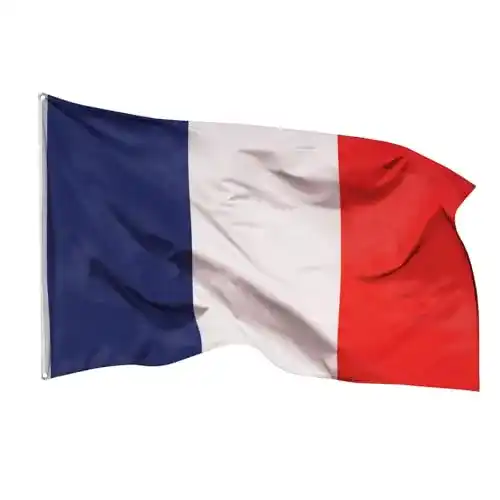Frankreich Flagge 250×150 cm mit Messing-Ösen aus 100% Polyester
