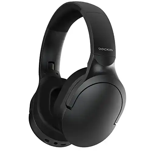 Dockin D Pure Bluetooth 5.0 Over Ear Kopfhörer mit 45 Std Akkulaufzeit