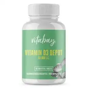Vitamin D3 Depot 50000 I.E. von Vitabay Hochdosiertes Vitamin D