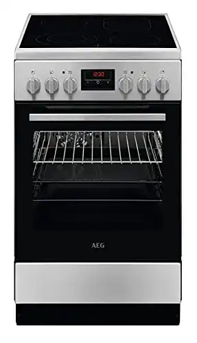 Standherd 50 cm AEG CCB544COBM mit Glaskeramik-Kochfeld