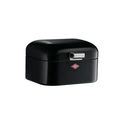 Wesco Mini Grandy Brotkasten schwarz aus Stahlblech mit Lüftungslöchern