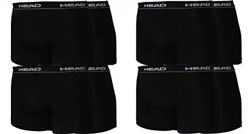 Boxershorts HEAD Herren 841001001 im 8er Pack, Schwarz, Größe L