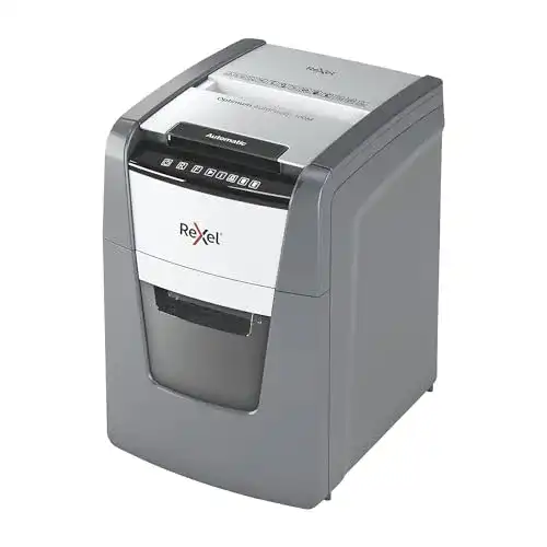 Rexel Optimum AutoFeed+ 100M Aktenvernichter für sicheres Vernichten