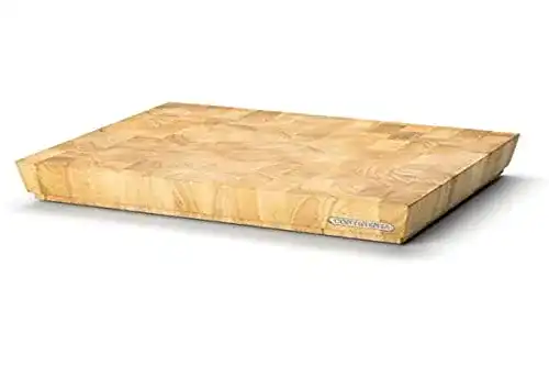 Hackblock Continenta Profi aus Gummibaum Stirnholz, 48 x 36 x 7,3 cm