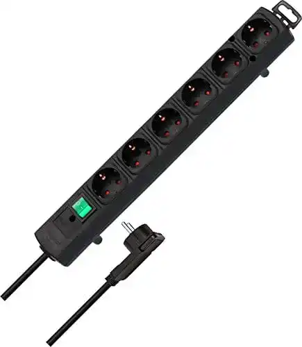 Steckdosenleiste mit Flachstecker von Brennenstuhl Comfort-Line Plus