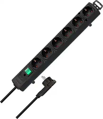 Steckdosenleiste mit Flachstecker von Brennenstuhl Comfort-Line Plus