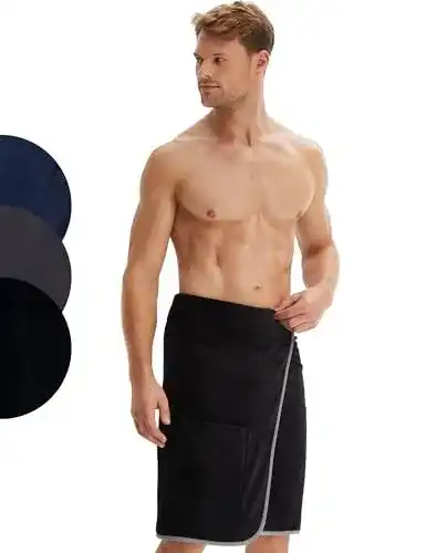 Saunakilt für Herren mit Klettverschluss aus 100% Baumwolle